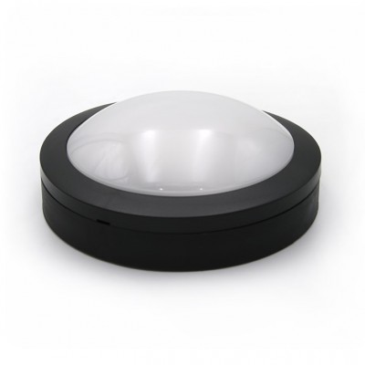 Φωτιστικό Επίτοιχο LED 12W 230V 960lm 3000K Θερμό Φως Polycarbonate Μαύρο IP65 3-9170121
